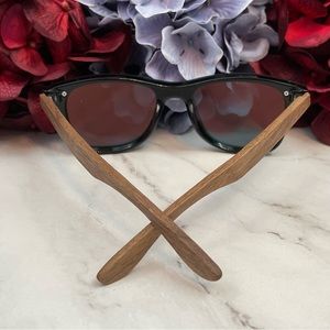 AUSTYN Frost Red Rainbow Wood with Red Mirrored Lens Sunglasses main image 1